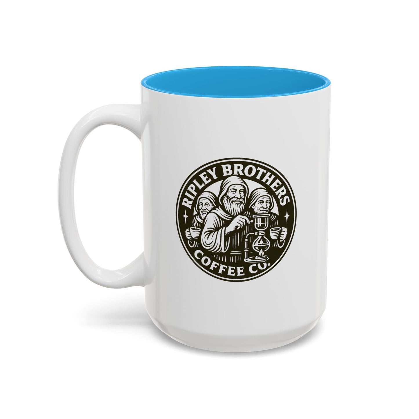 Ripley Brothers Coffee Co. Logo Two-Tone Ceramic Mug (15oz)