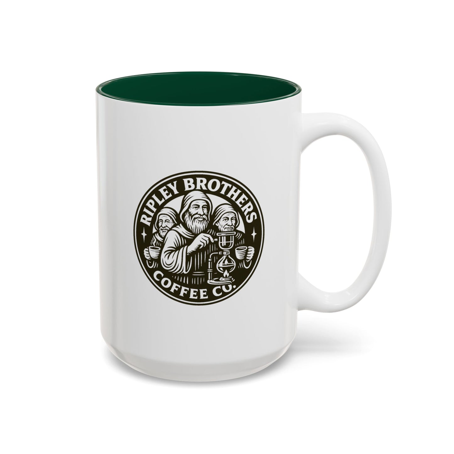 Ripley Brothers Coffee Co. Logo Two-Tone Ceramic Mug (15oz)