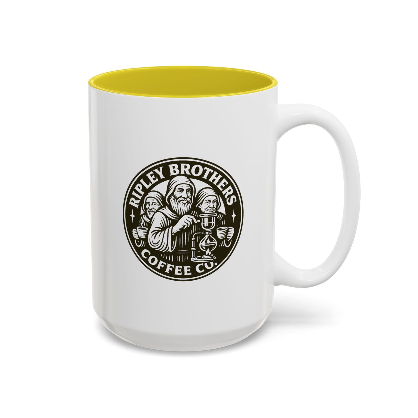 Ripley Brothers Coffee Co. Logo Two-Tone Ceramic Mug (15oz)