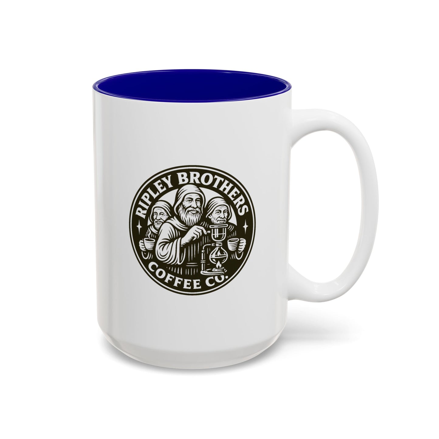 Ripley Brothers Coffee Co. Logo Two-Tone Ceramic Mug (15oz)