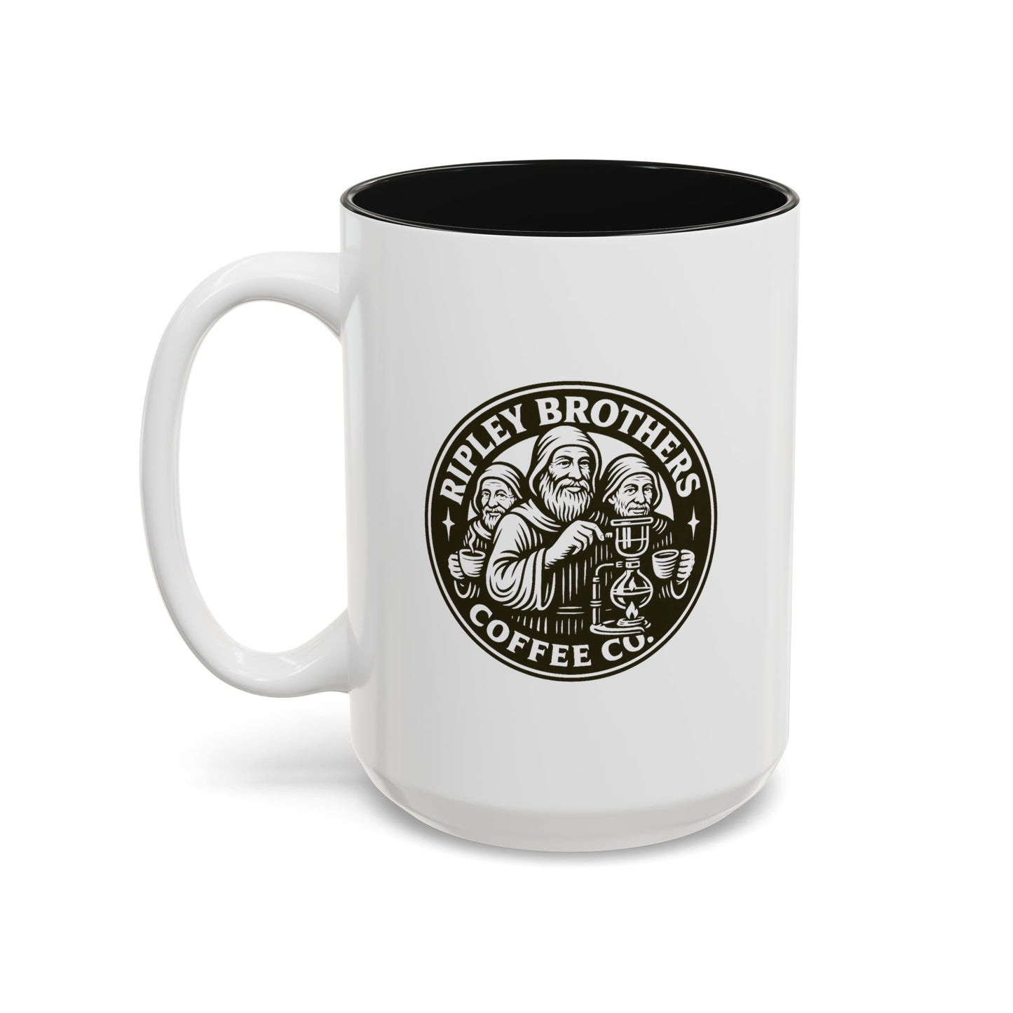 Ripley Brothers Coffee Co. Logo Two-Tone Ceramic Mug (15oz)