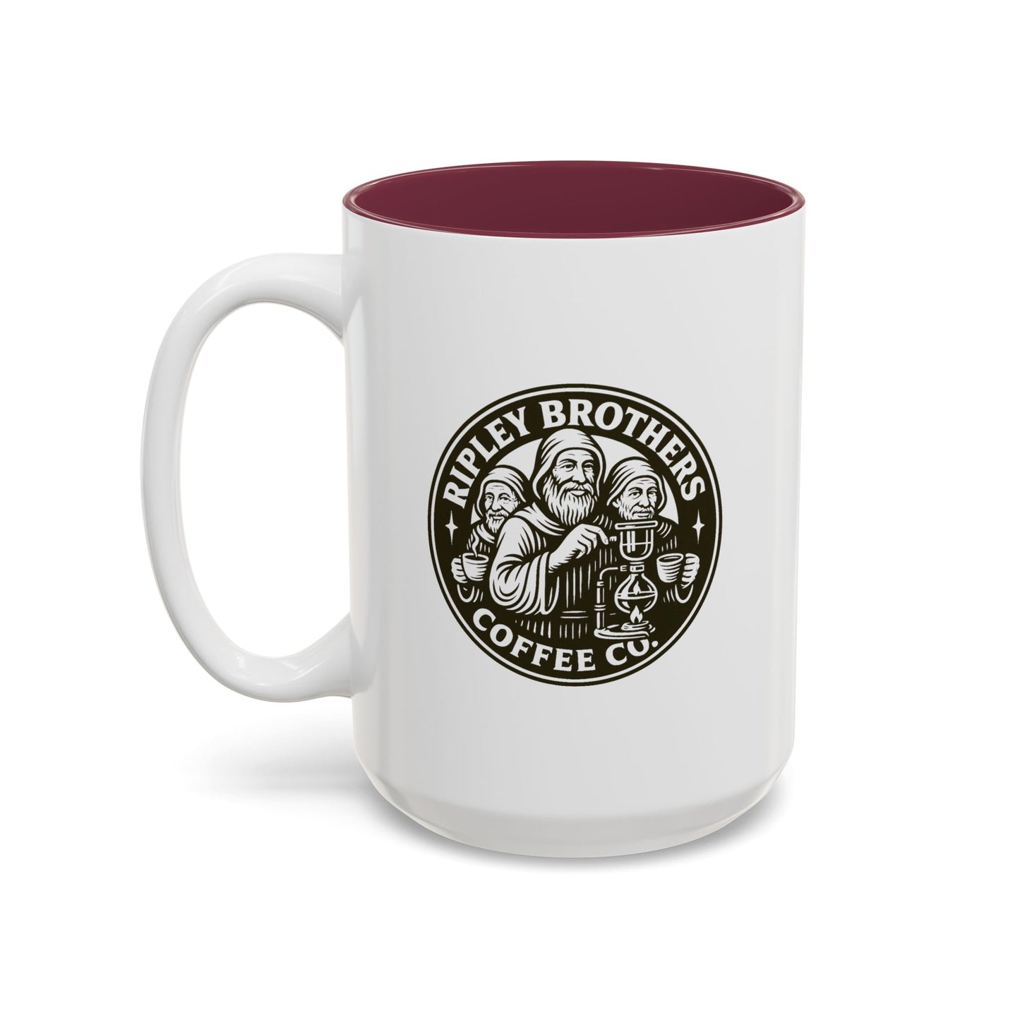 Ripley Brothers Coffee Co. Logo Two-Tone Ceramic Mug (15oz)